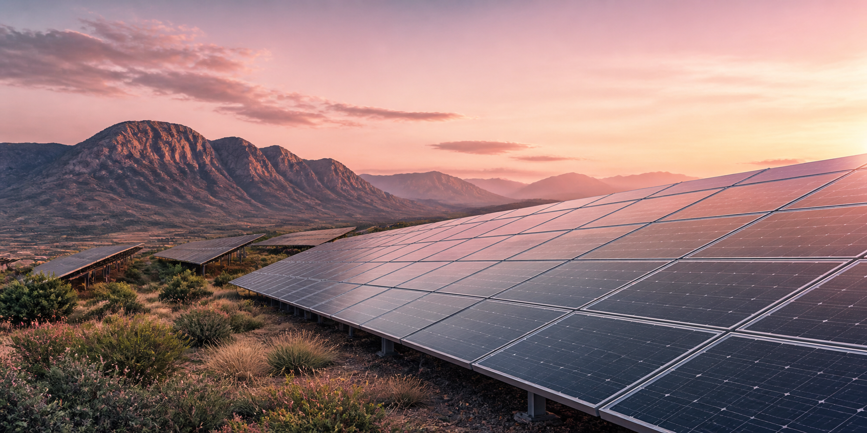 Large commercial solar installation.